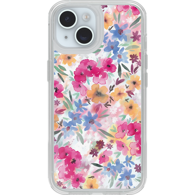 iPhone 16e/15/14/13 Case | Symmetry Series Clear for MagSafe Confetti of Blossoms